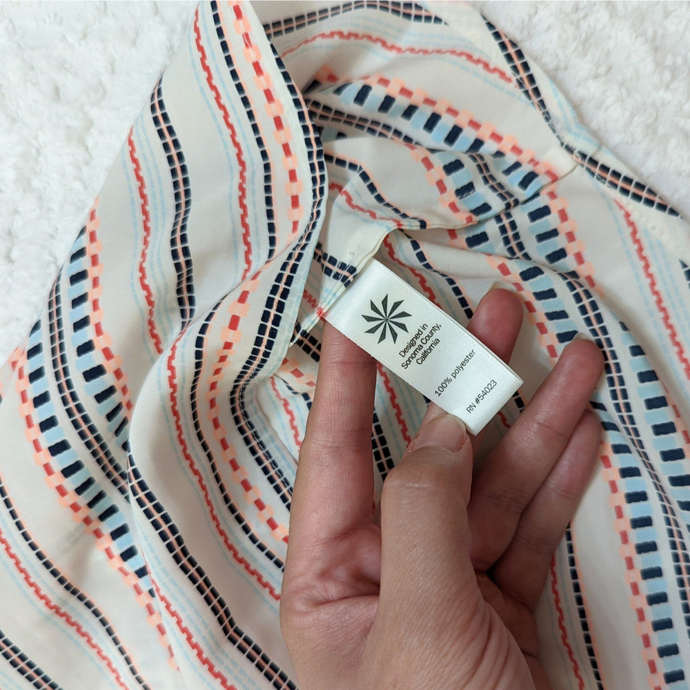 Athleta Women's Polyester Camisole Cami Tank Top Size Medium Striped Multicolor - Picture 4 of 4